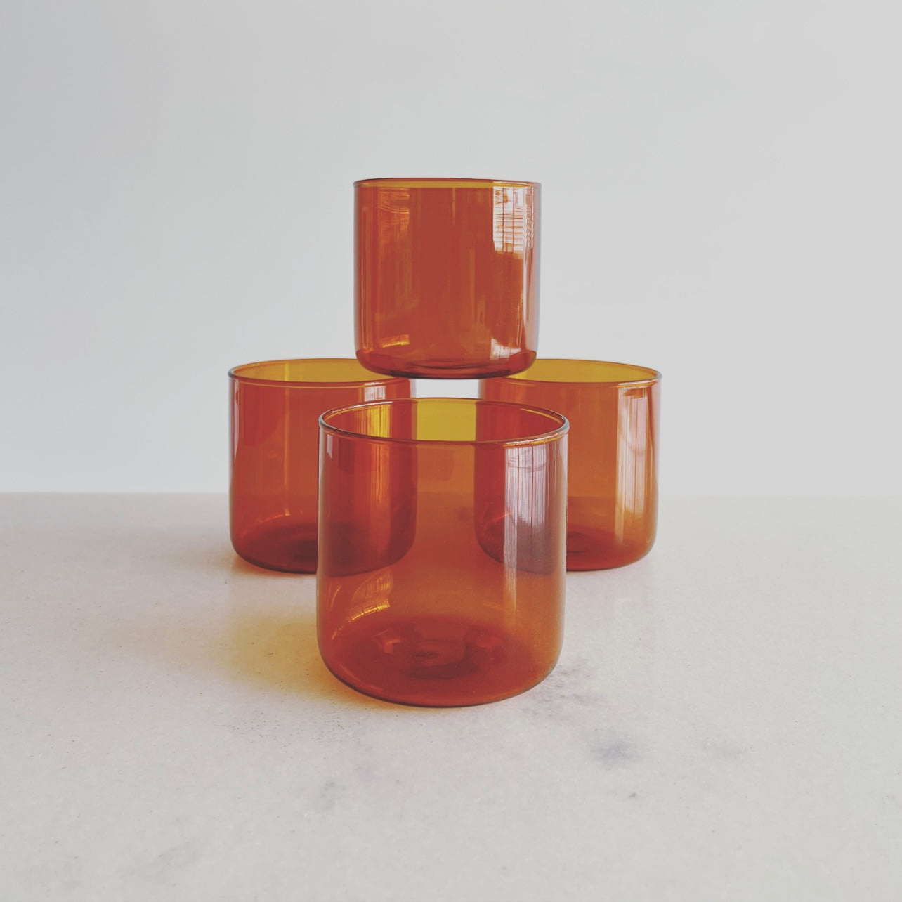 Amber Rocks Glass