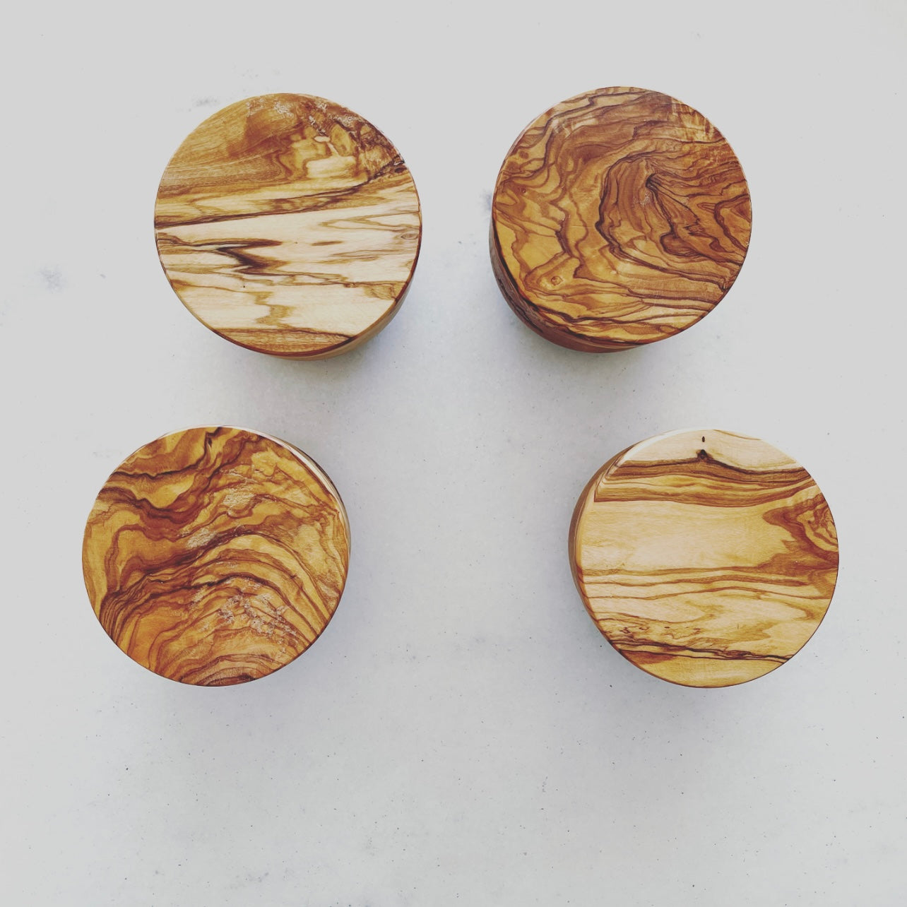 Olivewood Salt Pot