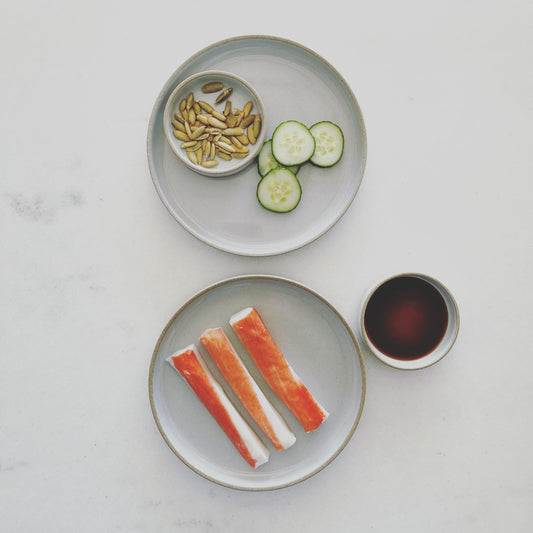 Snack Plate & Condiment Dish