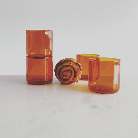 Amber Rocks Glass