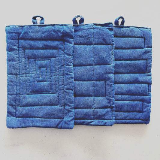 Indigo Potholders